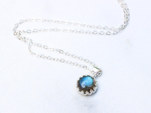 Sterling Silver Labradorite Necklace Natural Gemstone Minimalist Jewelry Handmade Women Necklace Wholesale Supplier - Product Image 2