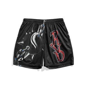 Pantalones Cortos de Baloncesto Transpirables de Malla, Sublimados, Estilo Urbano, Casuales, para Entrenamiento Atlético, Personalizables, Producción al por Mayor - Product Image 5