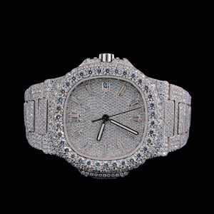 Reloj de Pulsera de Lujo para Hombre con Cuarzo, Diamantes, Correa de Acero Inoxidable, Esfera Cuadrada, Bisel Brillante, Edición Limitada con Precio de Fábrica - Product Image 1
