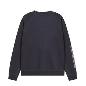 2025 nueva sudadera de cuello redondo OEM con lavado ácido para hombres para estampado Puff calidad Premium 100% sudaderas con capucha casuales de algodón para invierno - Product Image 2