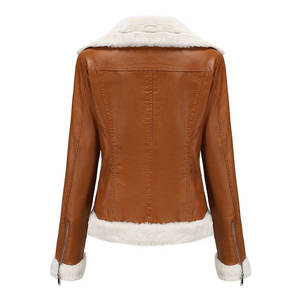 <b>SMART</b> SHINE ENTERPRISES Women Premium Leather <b>Jacket</b> Genuine Leather Soft Knitted Breathable Lightweight Classic Tailored <b>Casual</b> - Product Image 3