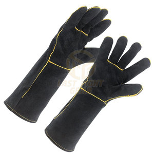 Gants de soudage professionnels en cuir à prix de gros, gants de travail pour le soudage à bon prix - Product Image 4