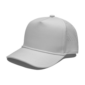 Golf <b>Hat</b> Structured Rope Cap Breathable High Crown Wholesale Custom Laser Cut 5-Panel Adjustable Baseball Cap Outdoor Multicolor - Product Image 1