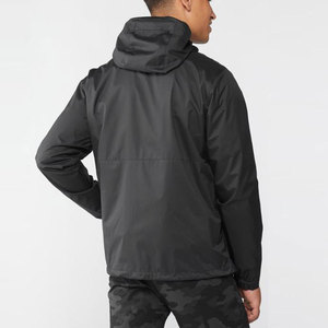 Wholesale Mens 100%Nylon <b>Packable</b> Custom Logo Waterproof <b>Jacket</b> Light Weight Rain <b>Jacket</b> - Product Image 4