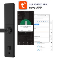 Serrure Intelligente Tuya Prix Usine avec WiFi, Empreinte Digitale, Code, Carte RFID IC et Déverrouillage par Application – Serrure de Porte Intelligente