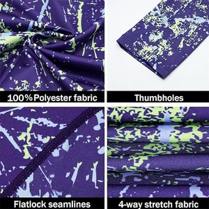Manufacturer Outdoor Long Sleeve Custom Sublimated 100% Polyester Breathable Anti-Bacterial Quick Dry UV Hooded Fishing - Product Image 3