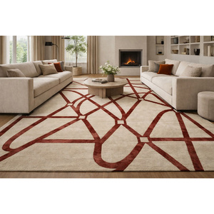 พรมขนสัตว์แท้ 100% ทอมือ งานฝีมือคุณภาพสูง ราคาไม่แพง จากผู้ผลิตในอินเดีย - Product Image 3