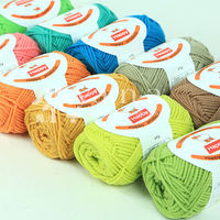 YARNA Happy Wool (40g) Fil doux de couleur pastel, laine colorée, laine confortable, laine durable, tricot de printemps, tricotage luxueux, convivial pour les débutants