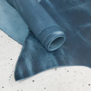 Dark Blue Pull Up Cow <b>Leather</b> Hide For Crafting Luxury Goods Durable Material Ideal For Handbags Wallets And Premium Accessories - Product Image 2