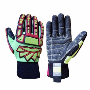 Gants de travail haute visibilité résistants aux chocs, anti-vibrations, avec doublure en aramide, protection TPR pour la sécurité industrielle - Product Image 2