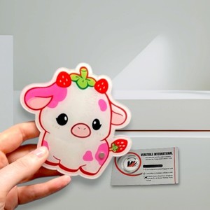 Tuiles à cils en acrylique rose fraise tendance, magnétiques, pour la fabrication de cils, avec logo personnalisé, motifs diamant, papillon, fleur, écologiques - Product Image 6