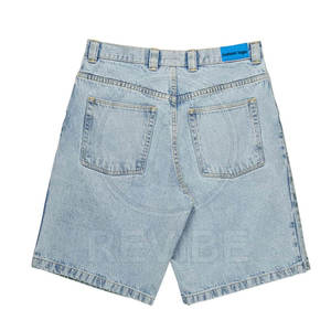 Pantalones Cortos de Mezclilla Casuales Holgados de Algodón 100% con Logotipo Personalizado, Tejido Transpirable Ecológico para Entrenamiento, Último Diseño - Product Image 2