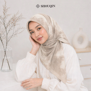 Shouqin Embun - Pañuelo Cuadrado Elegante con Estampado Floral Antiarrugas, Corte Láser, Hiyab para Mujeres Musulmanas, Venta al por Mayor - Product Image 5