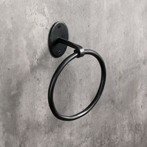 Premium Quality Metal Towel <b>Ring</b> With Black Finish Wall Mounted Design For Bathroom Kitchen And Wash Basin Use - Product Image 4