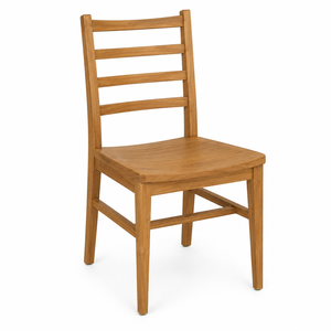 Traditional Solid <b>Wood</b> Dining Chair with <b>Ladder</b> Back and Modern Design for Home Furniture - Product Image 1