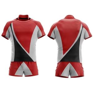 Conjunto de Uniforme de Rugby al Por Mayor, Personalizado, de Poliéster, con Impresión Digital, Transpirable, Jersey y Pantalones Cortos Deportivos, Kit Profesional - Product Image 1