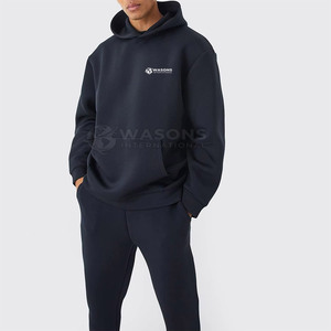 Windproof Cotton Made Sweat Suit Custom Logo Plus Size Men Sweat Suit Unique Style Sweat Suit - Product Image 2