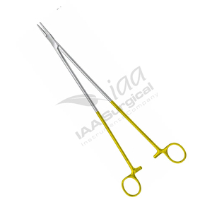 Portaagujas, Tijeras con Punta Recta Dentada, Hechas a Mano, de Acero Inoxidable, Instrumento Quirúrgico Manual de Alta Calidad - Product Image 1