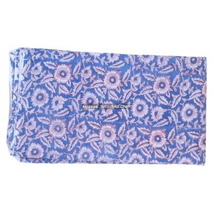 Tela estampada con estampado floral hecho a mano algodón indio natural sanganeri tela teñida natural ecológica para vestidos - Product Image 5
