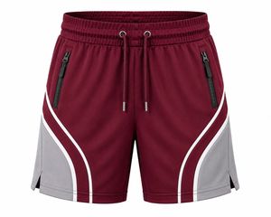 Men's Navy Blue Sporty Knitted Canvas Drawstring Waist <b>Short</b> <b>Shorts</b> Zipper Pockets Quick Dry Eco-Friendly Mid Rise Casual <b>Gym</b> - Product Image 4