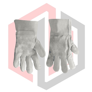 Gants de travail en cuir de vachette blanc, taille 10, pour temps froid, isolés, respirants, anti-chaleur, antidérapants - Product Image 4
