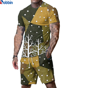 Conjunto deportivo unisex de dos piezas, ropa de diseñador para hombre, sublimación, poliéster, conjunto de camiseta y pantalones cortos deportivos para gimnasio. - Product Image 3