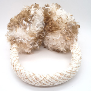 Knitted Headband Ear Muffs for <b>Women</b> Black Fuzzy Winter <b>Earmuffs</b> Warm Cozy Outdoor Accessories - Product Image 2