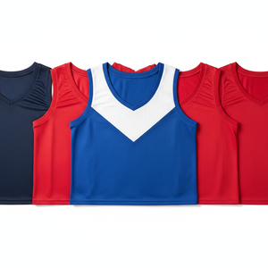 Maillot de basketball sans manches personnalisable pour homme, respirant, en tissu maille Spandex/Polyester, avec impression par transfert thermique sur le devant, style athlétique - Product Image 5