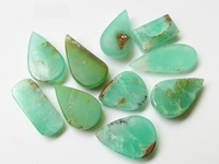 Chrysoprase Vert Naturel Lisse Cabochon Forme Fantaisie Pendentif Amovible pour Fabrication de Bijoux Fait Main Fournitures Grossistes Personnalisables