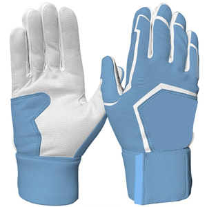 Gants de frappe de baseball personnalisés avec un magnifique design de sublimation du drapeau américain, logo bleu et noir, en cuir véritable Cabretta de haute qualité - Product Image 3