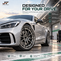 Jantes forgées monobloc VIW-154 à cinq branches, 18-22 pouces, couleur gris anthracite foncé, 5x112 5x114.3 pour BMW Audi Mercedes-Benz