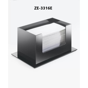 Premium Handmade Embroidered Luxury Metal Napkin Holder with Square Shape for Hotel Use - Product Image 1