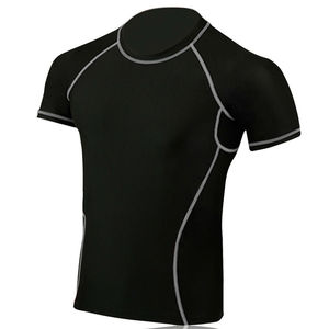 <b>Men's</b> Lightweight Compression T-Shirt Short Sleeve <b>Thermal</b> Base Layer Polyester/Nylon Anti-UV Rash Guard Breathable Athletic <b>Top</b> - Product Image 6
