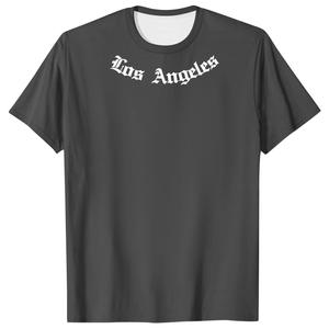 Camisetas Casuales para Hombre con Estampado de Letras, Manga Corta, Cuello Redondo, Tejido de Poliéster Elástico, Corte Regular - Product Image 2