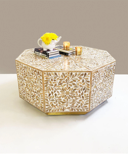 Antique Custom Design Classic Adjustable Handmade Resin Bone Inlay <b>Console</b> <b>Table</b> Stool Best Quality Home Furniture Bedroom - Product Image 4