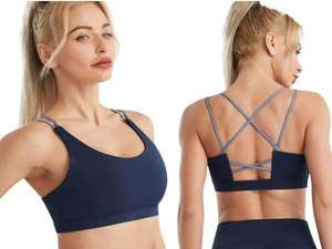 Ensemble soutien-gorge de sport doux pour femme à prix raisonnable, idéal pour le yoga et le fitness, ajustable, maintien élevé, séchage rapide, couleur unie - Product Image 4