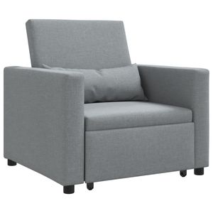 Sofá Cama Individual Extraíble Color Gris Claro 35.43 X 64.96 X 34.25 pulgadas - Product Image 2