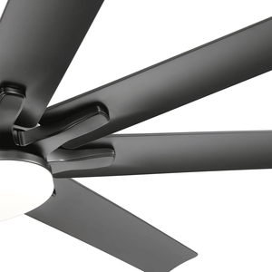 66-Inch Modern LED <b>Ceiling</b> Fan with Dimmable <b>Light</b> 8 ABS Blades Smart Remote Control Reversible DC Motor Black for Home <b>Office</b> - Product Image 3