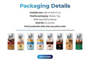 Café Instantáneo Kofi Premium al por Mayor, Bebidas de 250 ml, Latte, Dulce con Azúcar, Cafeinado, Alta Calidad, Marca Privada, Sin Aditivos - Product Image 5