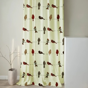 Neela Home Medium <b>Weight</b> 260 GSM Woven Curtains High Quality Multicolor Casual Living Room Window <b>Door</b> Flame Retardant Roll - Product Image 2