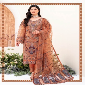 Ramsha Vol เสื้อผ้าอินเดียและปากีสถานปัก M-8สำหรับเจ้าสาว lehnga choli สุดหรู - Product Image 5