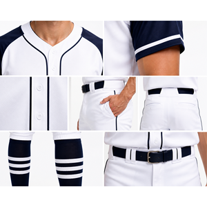 <b>baseball</b> uniform stylish and durable custom designs for sports and casual wear premium quality breathable fabric all sizes avail - Product Image 5