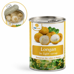 Prix d'usine Fabriqué au Vietnam Qualité supérieure Délicieux Longanes en conserve les plus vendues Emballées en conserve de 20 oz - Product Image 1