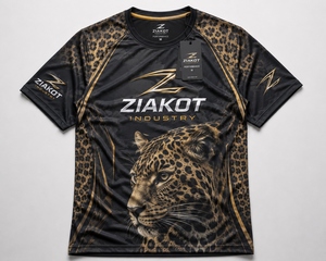Camiseta Deportiva ZIAKOT para Hombre, Diseño Nuevo, Personalizada, Gris, Negro y Dorado Antiguo, con Patrón 3D de Palmeras Tropicales Hawaianas - Product Image 4