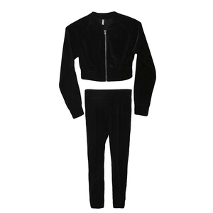 Conjunto Deportivo de 2 Piezas para Mujer, Color Rosa, Spandex, Top con Cierre y Pantalones Ajustados, Ropa Deportiva Transpirable para Todas las Temporadas - Product Image 5