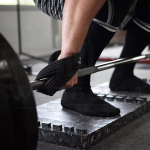 Nouveautés Geo Brother Co : Sangles de poignet en néoprène rembourrées pour femmes, légères, pour la musculation, forme 8, antidérapantes, avec fermeture à pression - Product Image 6