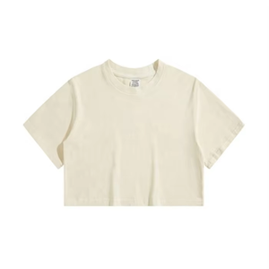 Camiseta Corta Personalizada para Mujer, Ropa de Algodón de Moda, Producción al por Mayor - Product Image 6