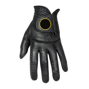 Custom Logo Cabretta Leather Golf <b>Gloves</b> Men Professional Anti-Slip Breathable Soft <b>Grip</b> OEM Bulk Supply - Product Image 3
