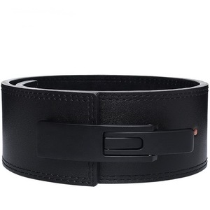 GAF Ceinture en cuir pour hommes et femmes en cuir de vachette avec boucle à levier en acier Soutien du bas du dos Gym Fitness Logo personnalisable - Product Image 5