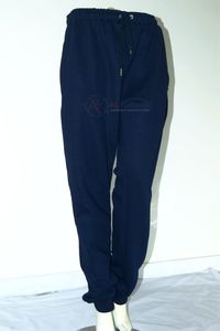Pantalon de jogging bleu marine pour femme, coupe droite, écologique, respirant, taille haute, cargo, en molleton de coton, marque privée, vente en gros - Product Image 2